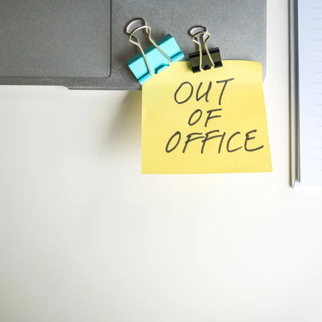 Posted note that says 