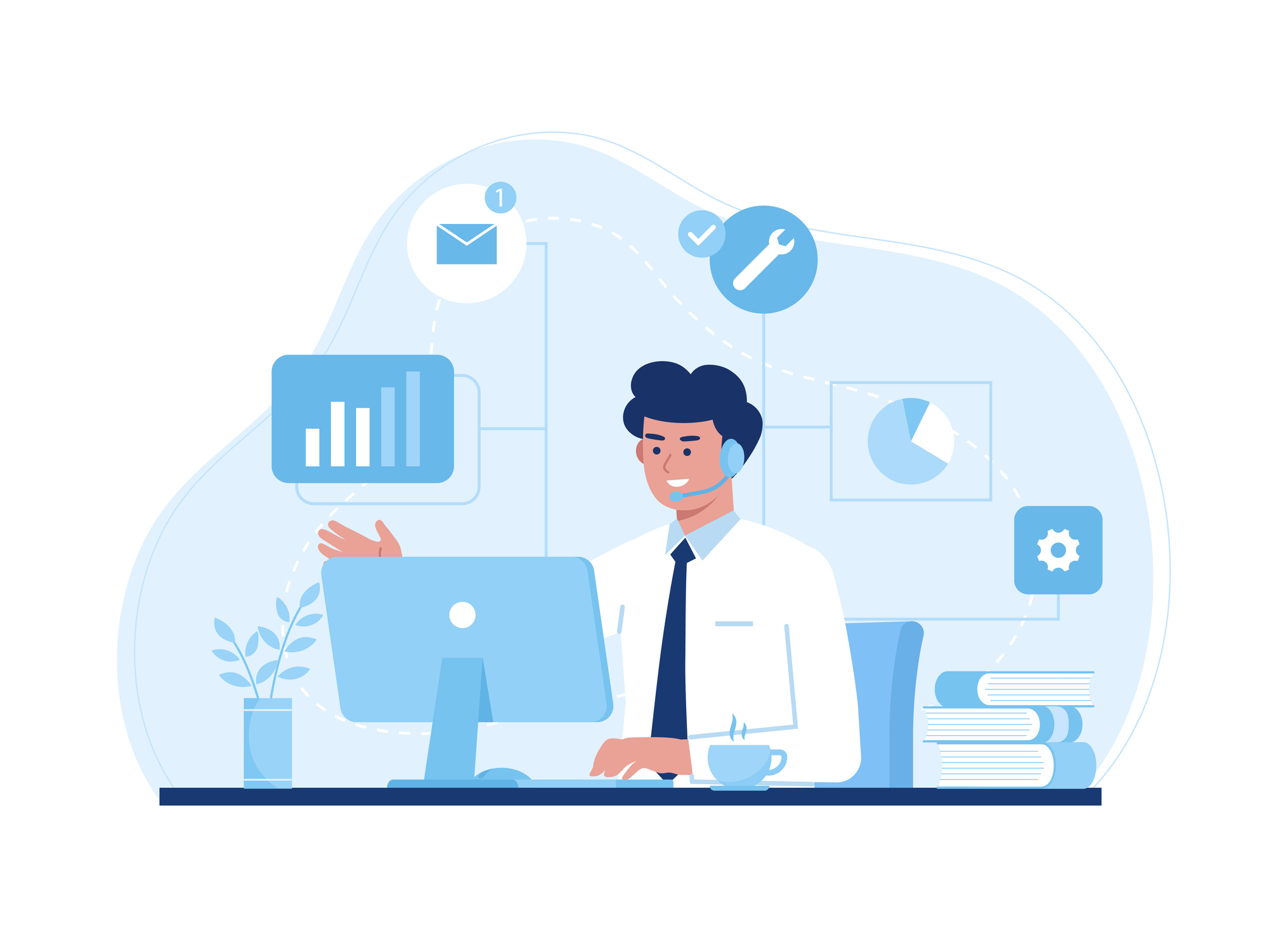 IT professional cartoon.